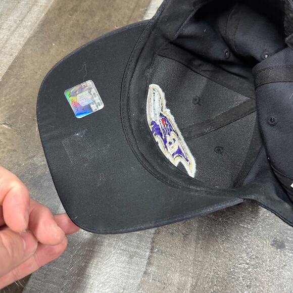 NFL Team Apparel Baltimore Ravens Cap Hat One Size Black - Picture 6 of 9